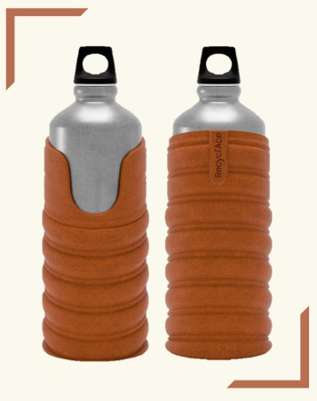 Bouteille publicitaire personnalisable 750 ml Ace gourde Terre battue